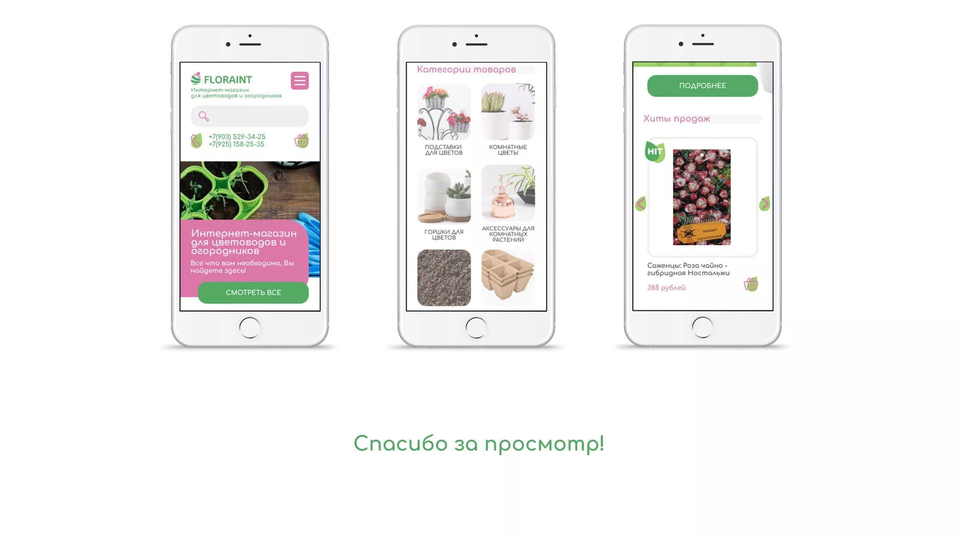 Создание логотипа и интернет-магазина «FLORAINT» в Томари