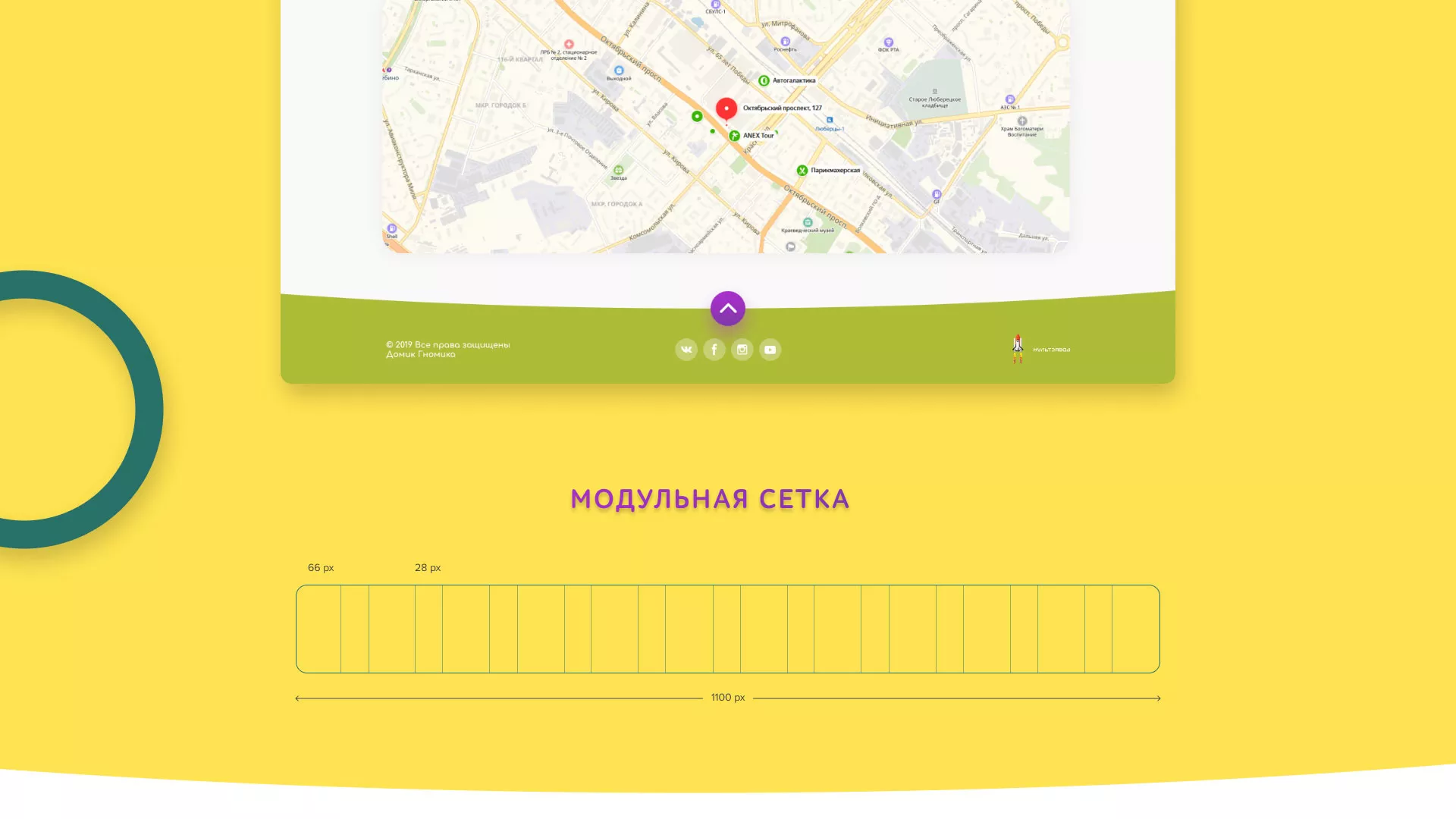 Разработка сайта детского активити-клуба «Домик гномика» в Томари
