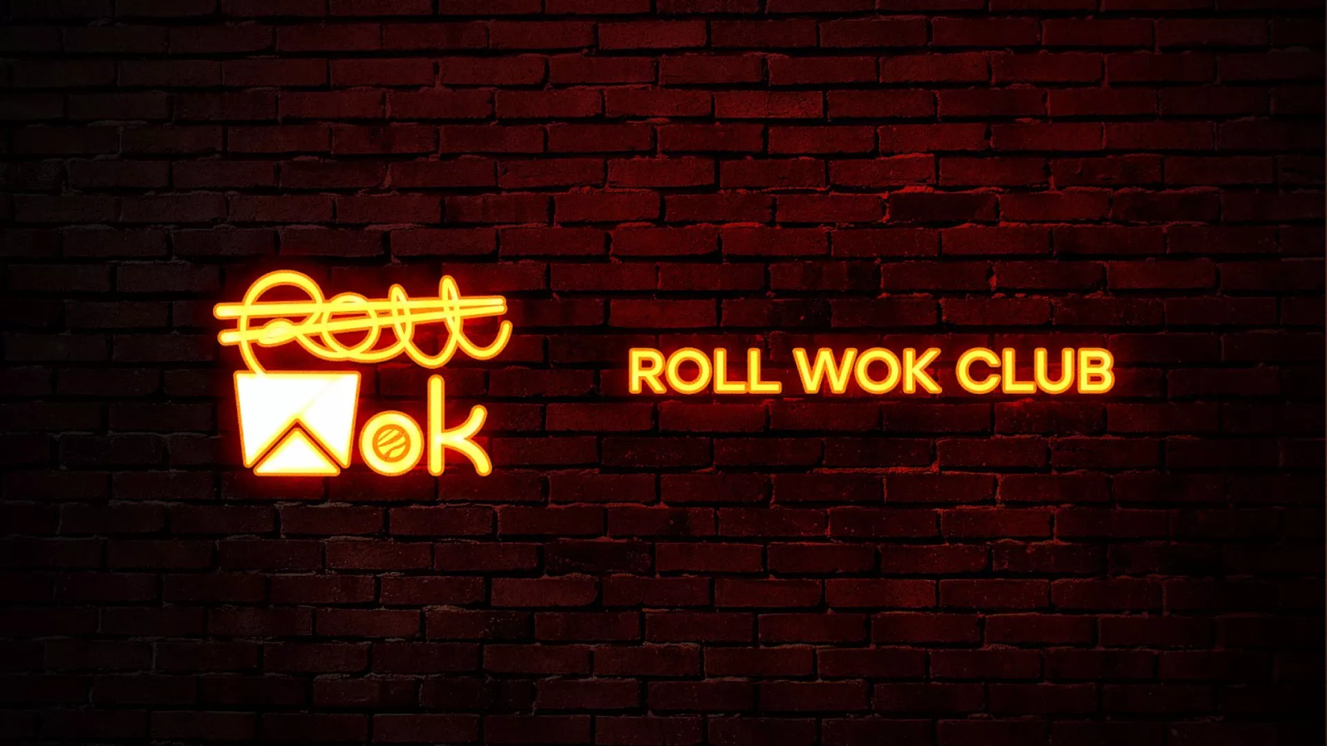 Разработка интерьерной вывески суши-бара «Roll Wok Club» в Томари