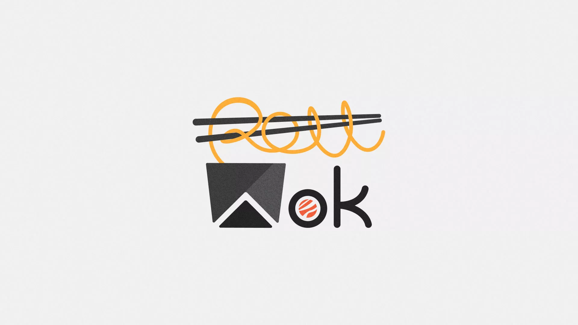 Разработка логотипа в Томари для суши-бара «Roll Wok Club»